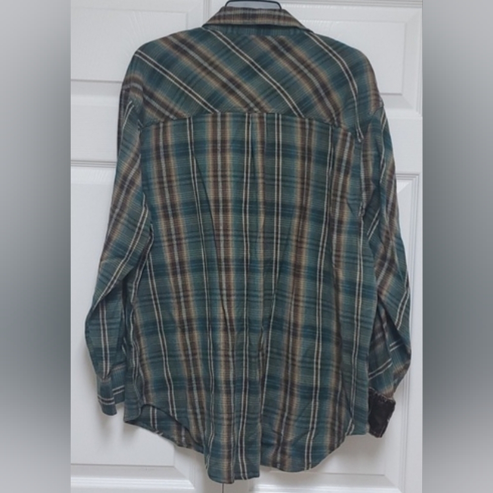 BDG Urban Outfitters Plaid Patchwork Shirt - Picture 5 of 16